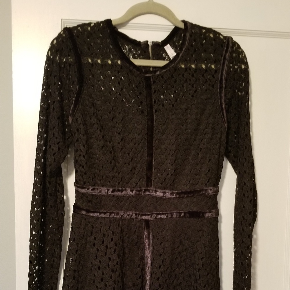 Long sleeve black dress